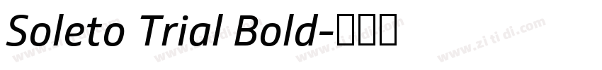 Soleto Trial Bold字体转换